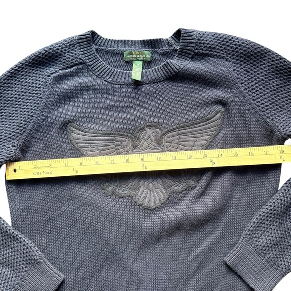 Ralph Lauren LRL Dark Blue Knit Sweater - Picture 9 of 9